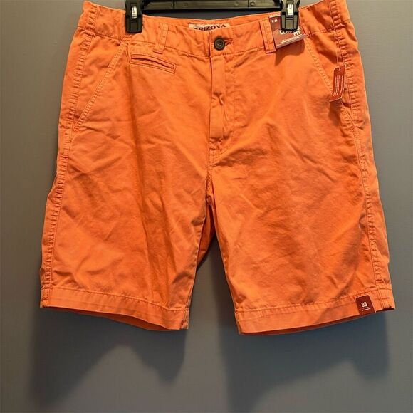 Arizona Jeans Co Men's Orange Chino Shorts Size 36 Casual Classic Fit NWT - Picture 1 of 10